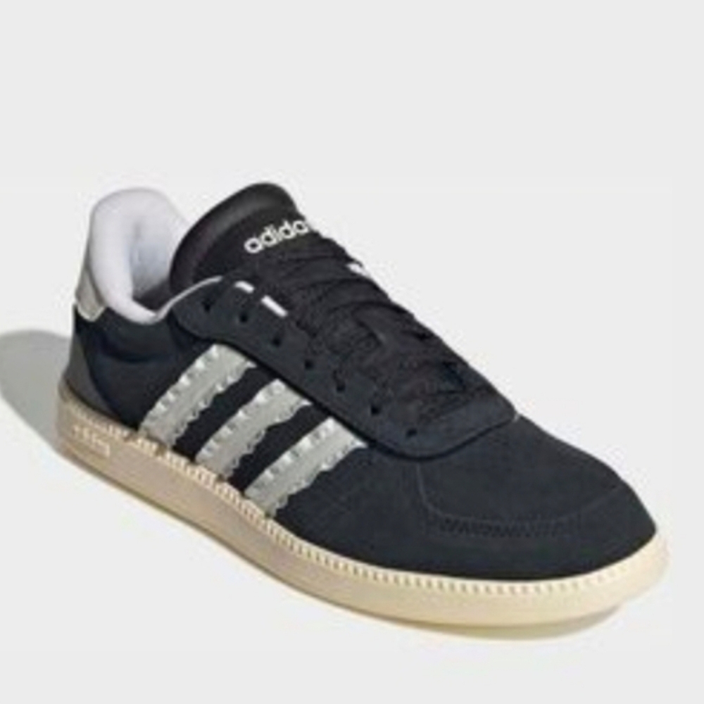 Adidas Black and Silver Sneakers